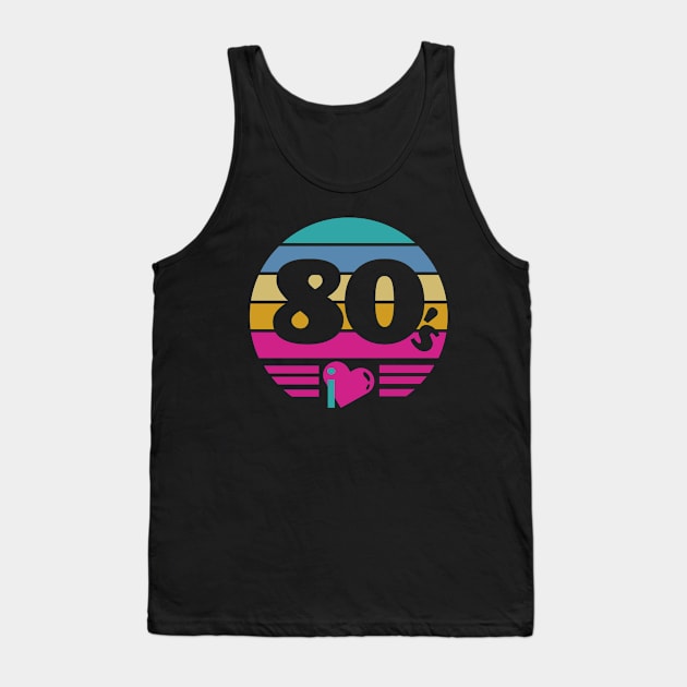 I Love 80s Tank Top by GVTShirt